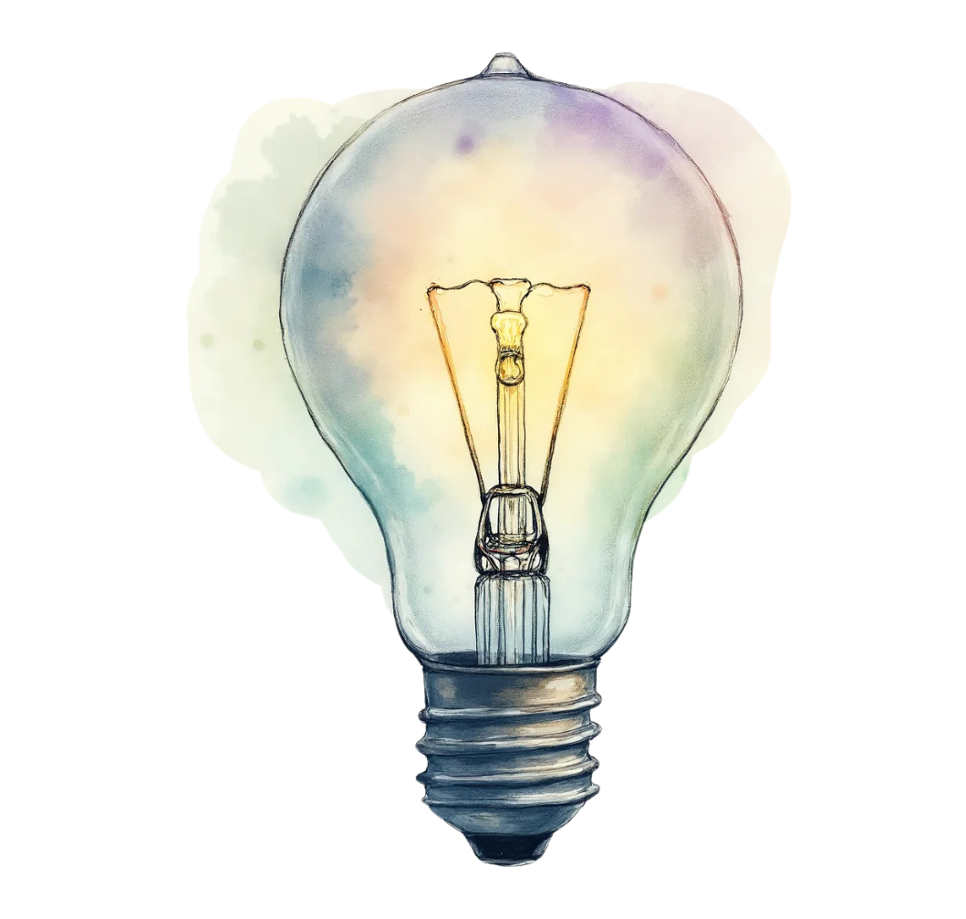 watercolor lightbulb